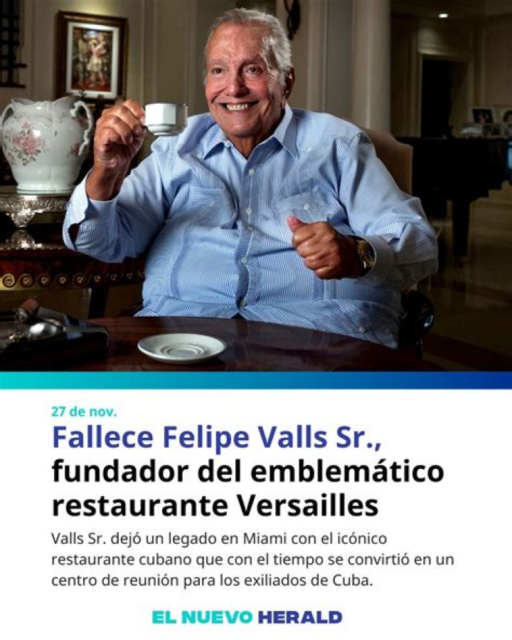 Felipe Valls Sr Height, Weight, Net Worth, Age, Birthday, Wikipedia, Who, Instagram, Biography